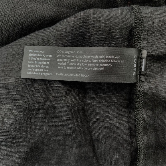 NWT Eileen Fisher 100% Linen Midi Shirt Dress - Picture 7 of 7